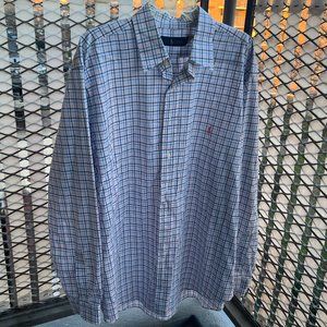 Ralph Lauren Plaid Shirt (Big & Tall) sz 1XB Multicolored WHITE PINK Long Sleeve